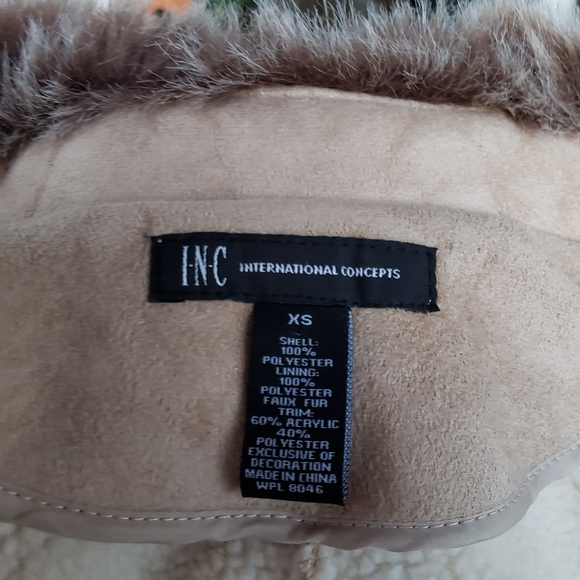 Faux suede and fur belted jacket - Picture 2 of 5